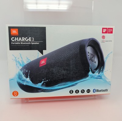 Open Box, JBL Charge 3 Portable Bluetooth Speaker Black