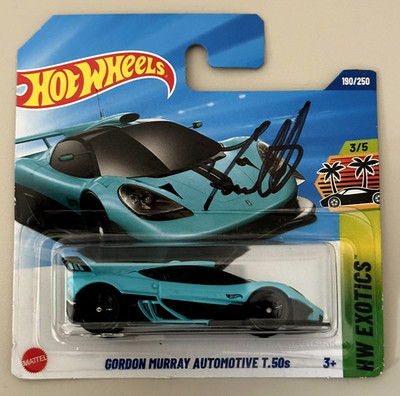 Hot Wheels 1:64 Gordon Murray Automotive T50 SIGNIERT von Dario Franchitti