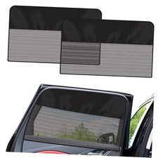 Sun Shade, 2 PCS Magnetic Double Layer Car Side Window Sun Shades Rear Window