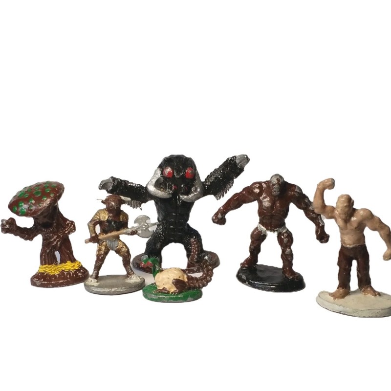 Vintage D&D Metal Miniatures 80s Lot 6 Ral Partha Grenadier TSR Monsters Painted