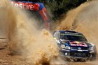 WRC Rally Australia 2015 Andreas Mikklesen Volkswagen action Old Photo 2