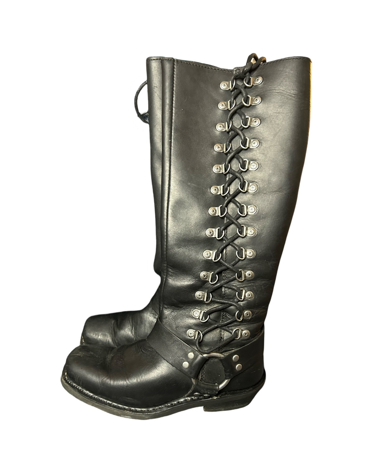 Harley Davidson womens riding boots 6.6 black leather
