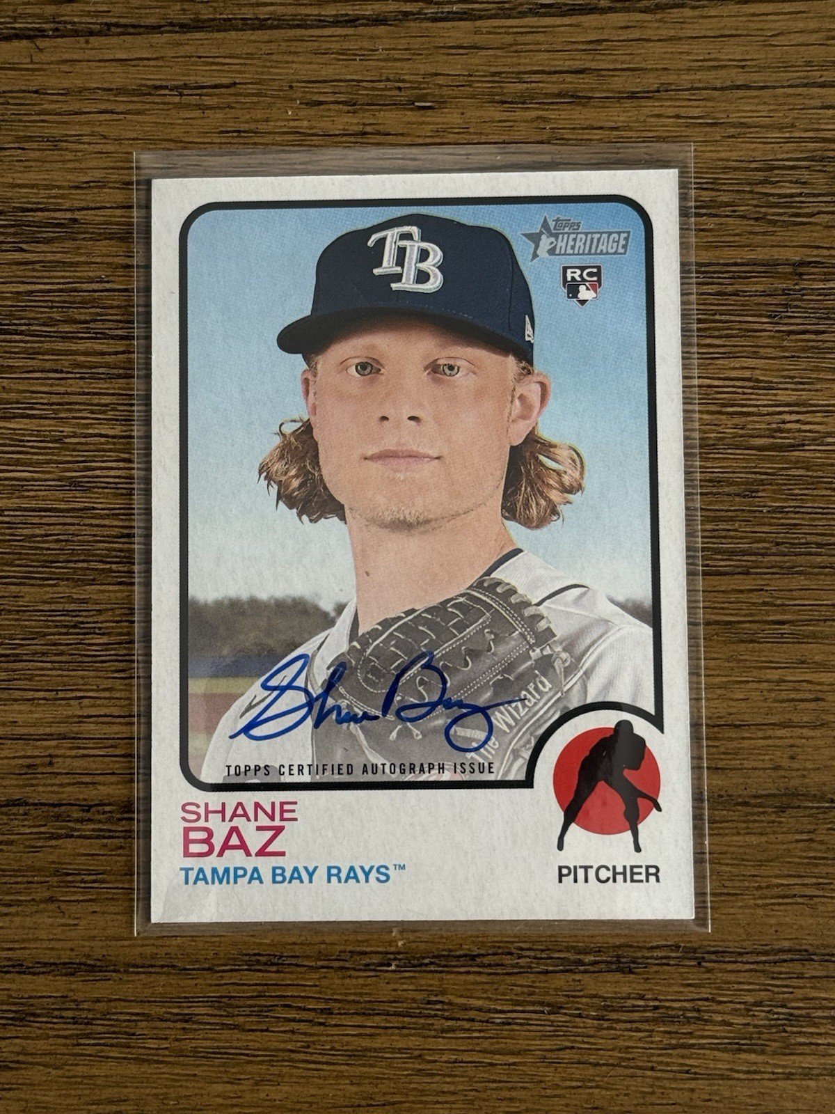 2022 Topps Heritage Shane Baz Rookie RC Real One Autograph Auto ROA-SB