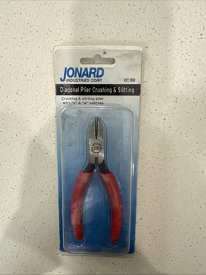 JONARD DIABVNOTCH Diagonal Pliers Crushing & Slitting V & W Notches Cushion Grip