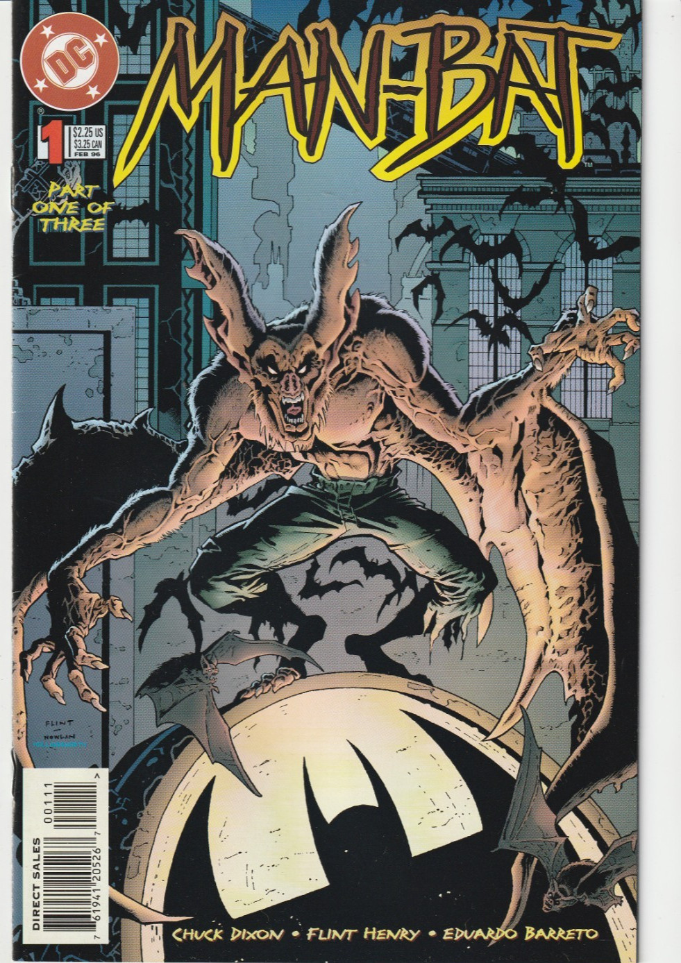 Man-Bat #1,2,3 Complete Set/Chuck Dixon/Flint Henry/Eduardo Barreto/DC/1996