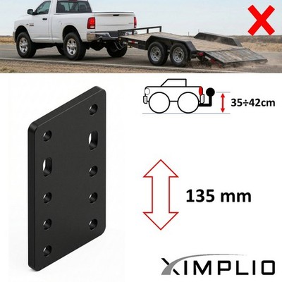 Kupplungskugelerhöhungsplatte höhenverstellbar 5x45mm für KIA Pregio II
