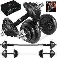 15 20 30KG Pesi Palestra Manubri Regolabili, Set Bodybuilding Attrezzi Bilancier