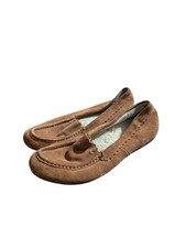 Vionic McKenzie Women s Toffee Suede Loafer Slippers Orthotic Shoes Sz 8.5