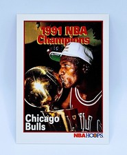 1991-92 Hoops Michael Jordan Chicago Bulls 1991 NBA Champions #543 HOF NM-MT 