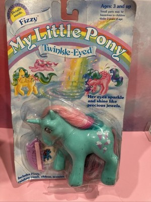 My Little Pony Twinkle-Eyed Fizzy On Card G1 Vintage NOS MOC Poor #2