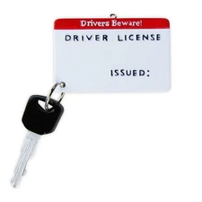 Driver's License with Car Key Personalized Christmas Tree Ornament
