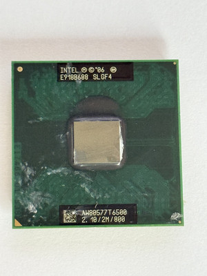 Intel Core 2 Duo Mobile T6500, 2,10GHz, 2MB, 800MHz Laptop CPU (Prozessor) SLGF4