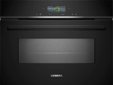 Image of Siemens iQ700 CM724G1B1B Built-in Compact Combi Microwave Oven - Black