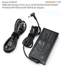 150W 20V 7.5A Adapter Charger ADP-150CH B for Asus TUF Gaming FX505 FX505DT