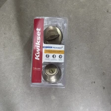 KWIKSET Single Cylinder Deadbolt in Antique Brass 96600-674