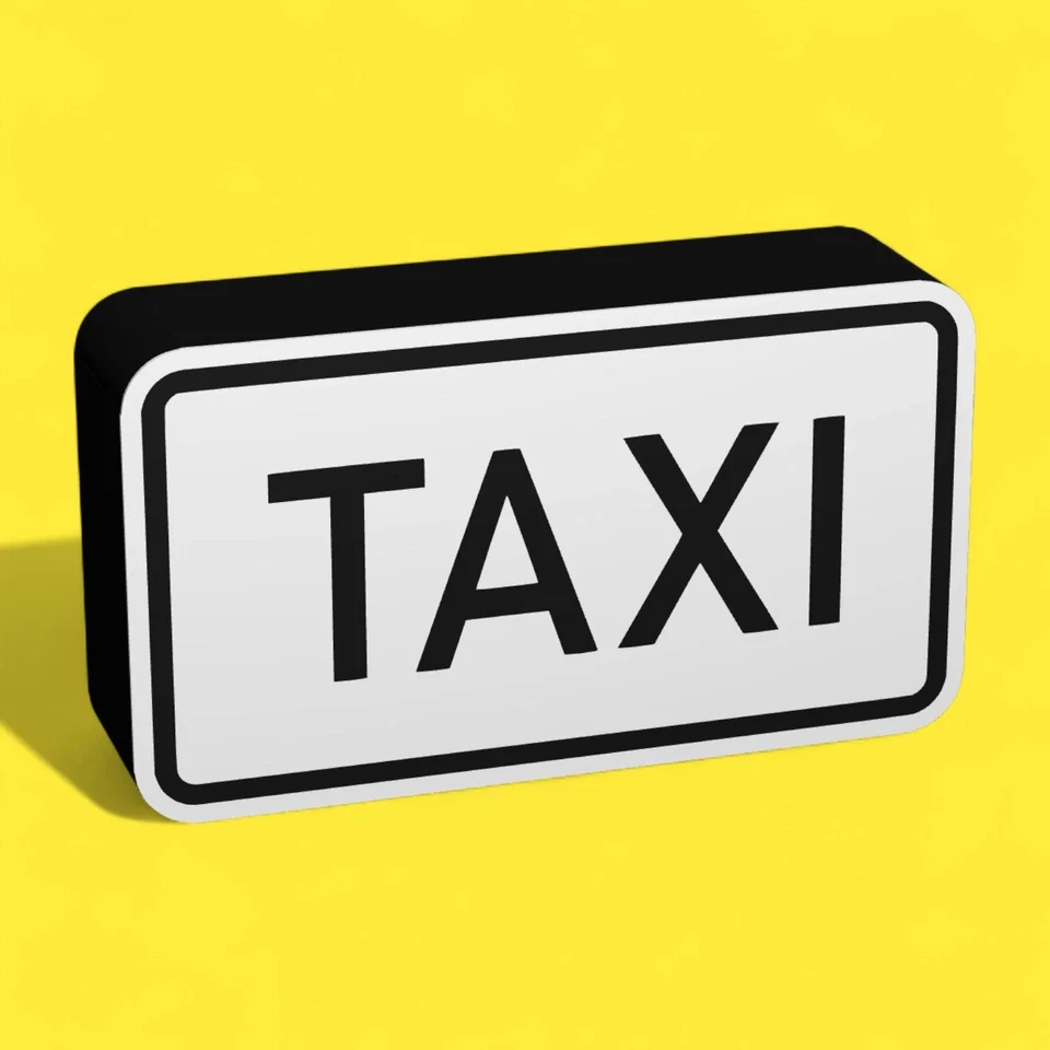 Taxi Verkehrsschild - LED Leuchtbox