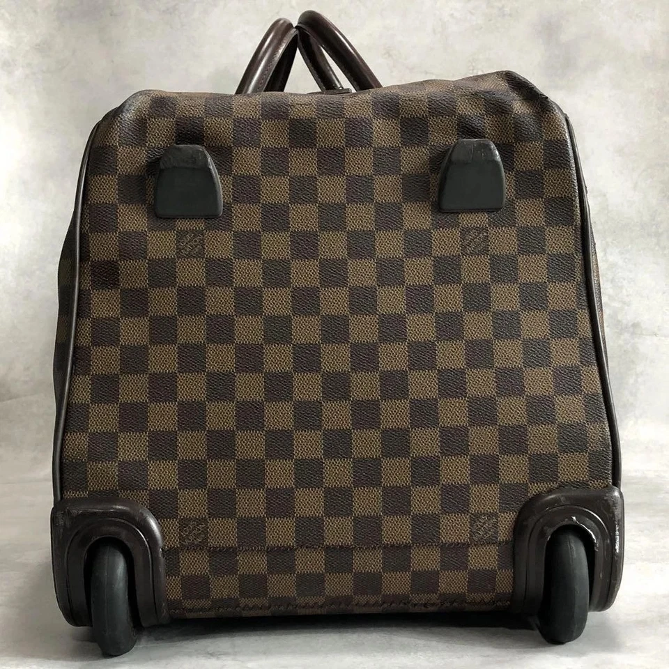 Maleta LOUIS VUITTON Pégase 55 Ruedas Damier Level Lona Cuero Marrón Foto 4 de 4