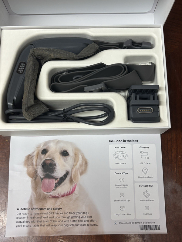 (AS IS NO RETURNS) Halo Collar 4 GPS Dog Collar Wireless Fence Training Kit