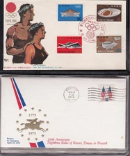 Fleetwood First Day Covers 1964 to 1981 in Albums, 64 FDCs in all