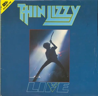 Thin Lizzy Life Live GREEN SPACESHIP LABELS Vertigo 2xVinyl LP