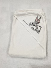 Vtg Gerber 1994 Baby Looney Tunes Hooded Bath Towel Bugs Bunny