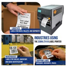 MULTUPURPOSE Zebra ZT410 Industrial Thermal Label Printer 300dpi BT USB LAN