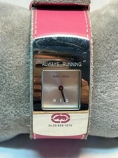 Ladies Marc Ecko "Non Stop" Still Running No 00-829-1972 Pink Tone Quartz Watch