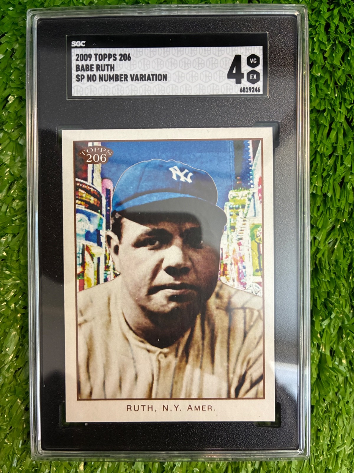 Babe Ruth 2009 Topps 206 Portrait New York Yankees SGC 4