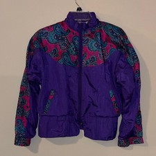 Vintage Purple  and Paisley Windbreaker Girls...