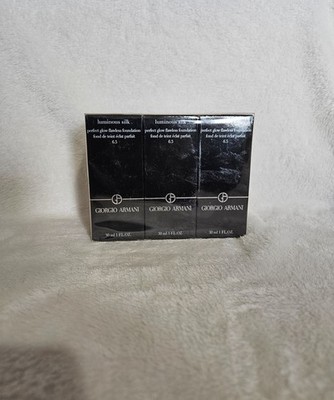 3PK Giorgio Armani Luminous Silk Foundation - Shade 6.5 NIB