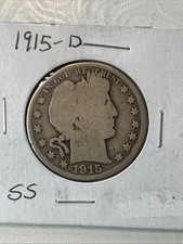 Lot Pair 2 Barber Half Dollars Both AI Graded G-three 90 Silver 1902-O 1915-D