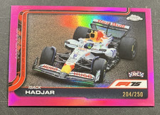 Rookie /250 Pink Refractor Isack Hadjar #84  2025 Topps Chrome Formula 1 F1 Card