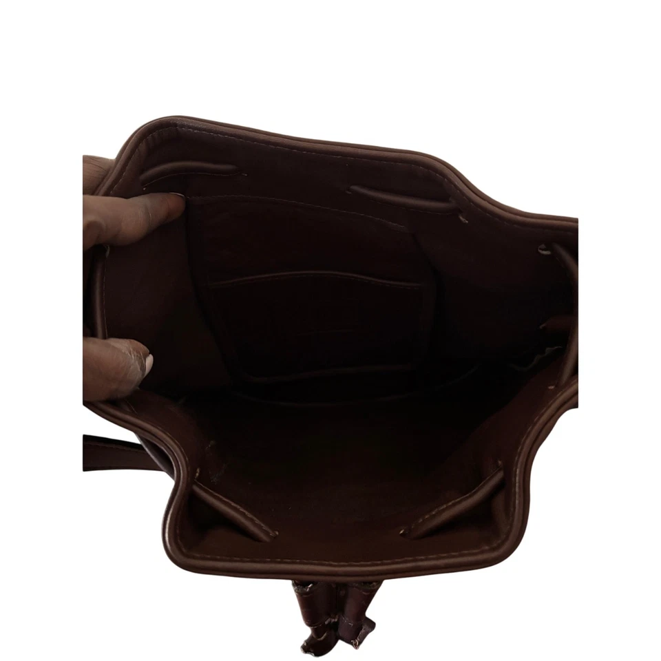 Vintage Coach Lula's Legacy Bag 9952 Dark Brown Shoulder Bag Leather Academia - Image 3 of 4