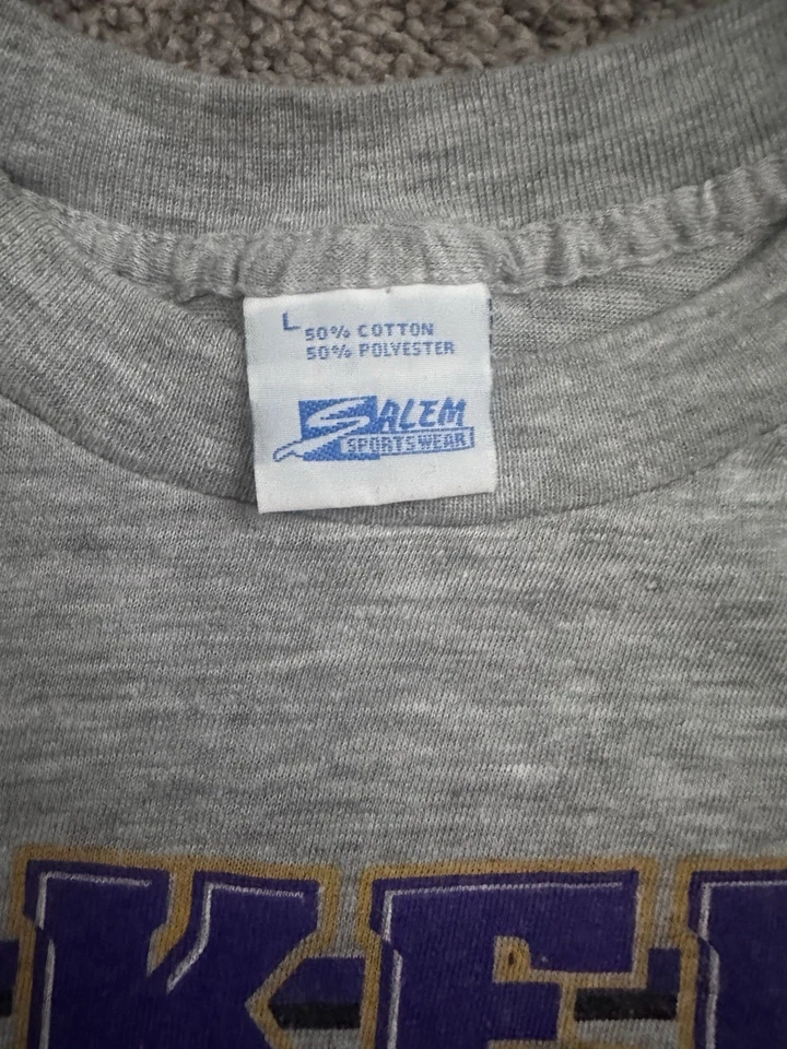 CAMISETA VINTAGE NBA LA ANGELES LAKERS 1992 SALEM ROPA DEPORTIVA TALLA GRANDE DE COLECCIÓN Foto 3 de 4