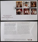 Jersey Stamps: "Coronation of King Charles III" First Day Cover 6 Value Set 2023