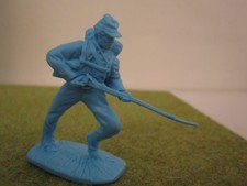 4 x Charging Union Soldier, Light Blue, Butternut & Blue, 1/32, Civil War