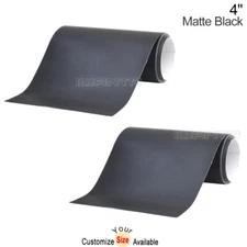 2x 4" x 78" DIY Matte Black Racing Stripes Car Hood Vinyl Sticker Body Decals