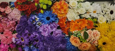 restposten kunstblumen x10 gemischte Bündel zufällige Auswahl 