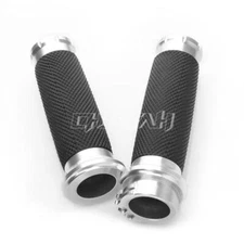 1" Motorcycle Hand Grips Handlebar Grips For Harley Electra Glide Road King