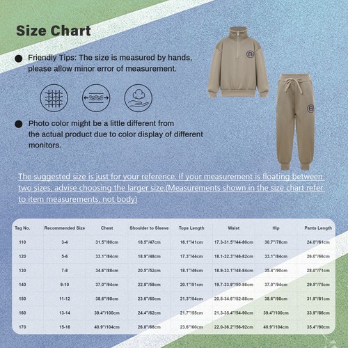 Kids Boys Tracksuits Jogging Outfits Breathable Sets Weekend Sportswear Soft - Picture 17 of 33