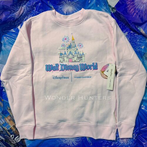 2024 Disney World Cinderella Castle Sweatshirt Pink Size L