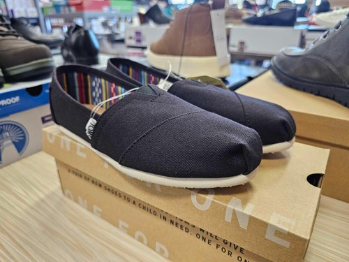 TOMS Alpargata Classic Black Canvas Women’s Shoes Size 8.5