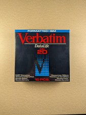 IBM Verbatim Datalife, MD 2D, 5.25" Diskettes, 133mm Disquettes, 10 PCS.