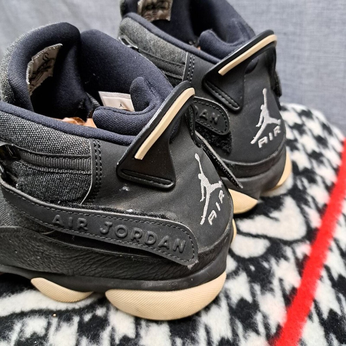 AIR JORDAN ブラック シューズ　31cm Nike Air Jordan 6 Rings Mens Size 11 Black Shoes 322992-021