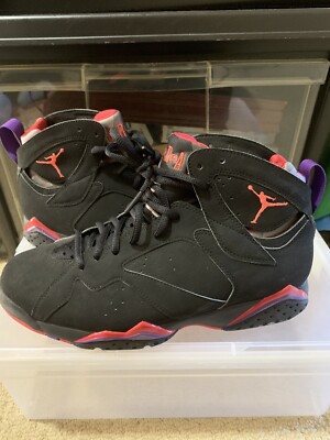 Jordan Air Jordan 7 黒/赤 オリジナル New 2012 Nike Air Jordan 7 Retro Promo Sample Raptors Size 9 Black