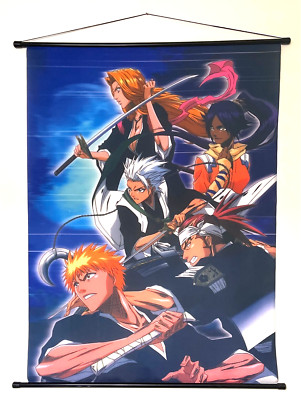 BLEACH ANIME FULL COLOR FABRIC BANNER HANGING WALL SCROLL 29 X 38
