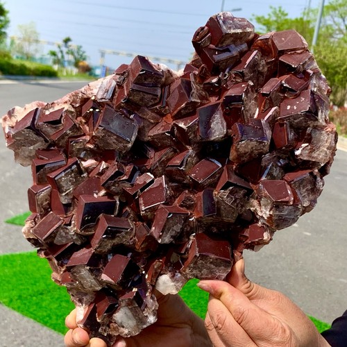 10.33LBRare!! Natural Chocolate Calcite Specimen cluster rough mineral sample - 第 18/23 張圖片