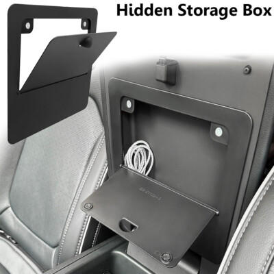 Black Car Center Console Armrest Hidden Storage Box For Honda Pilot 2023-2025