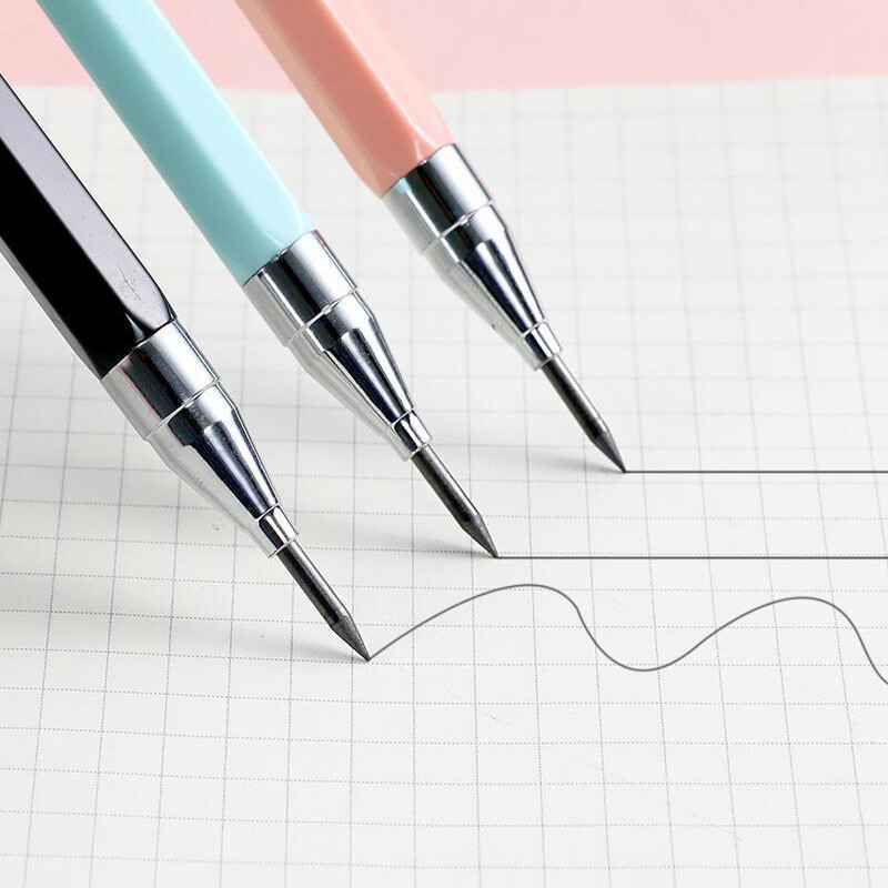 1pc Mechanical Pencil 2.0 mm Lead Refill Automatic Pencil for Exams