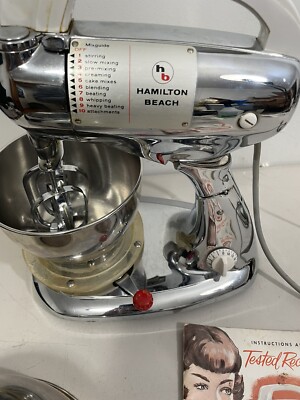 1938 HAMILTON BEACH MIXER 10 SPEED CHROME MODEL 180427 TESTED